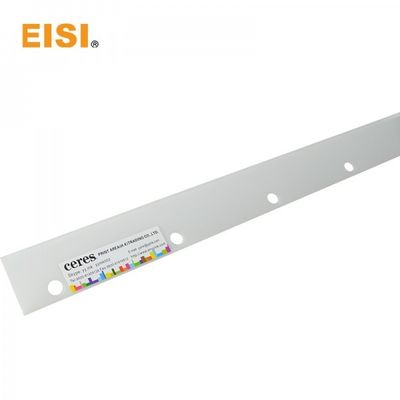 Komori L28 yıkama bıçağı 822X35X1.0mm 11 delikli kağıt kartonu
